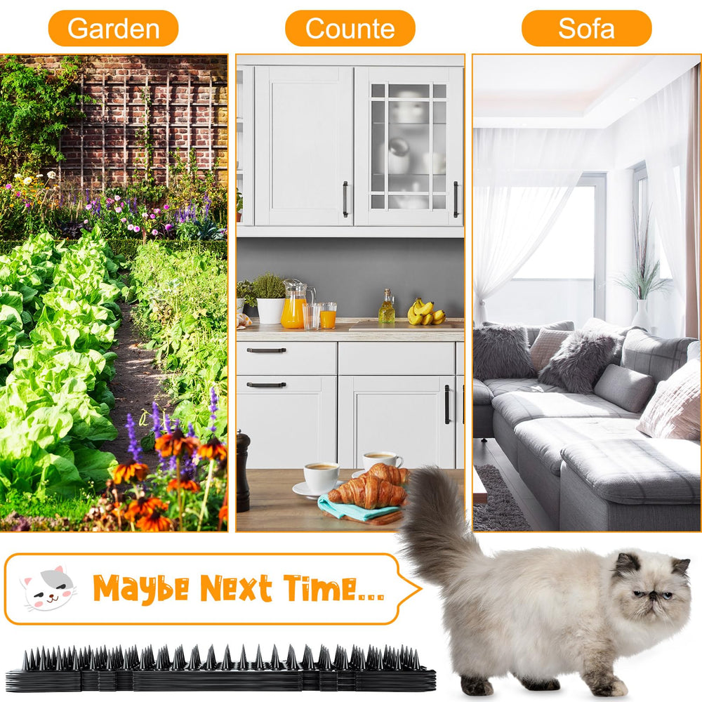 Nuanchu cat deterrent mat on windowsill deters cats and birds