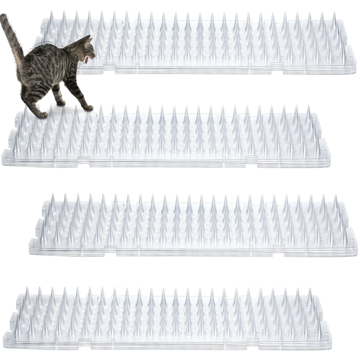 Nuanchu cat deterrent mat spikes on sofa keep cats off furniture.