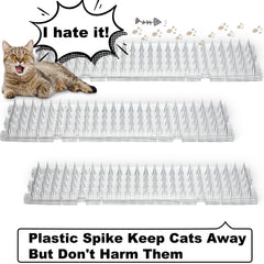 Nuanchu cat deterrent mat on window edge helps protect birds and pets.