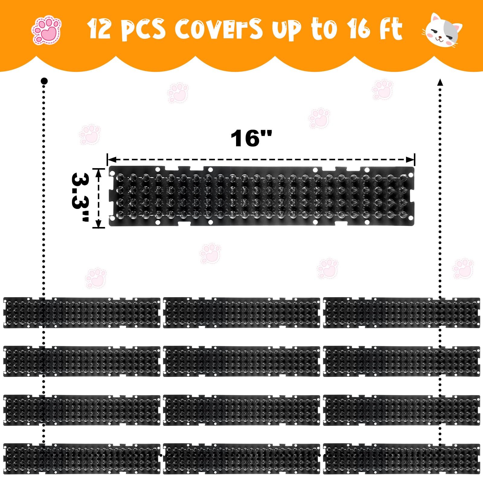 Nuanchu cat deterrent mat on steps guarding furniture