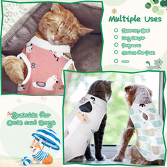 Nuanchu cat recovery suit back-opening design for quick on-off