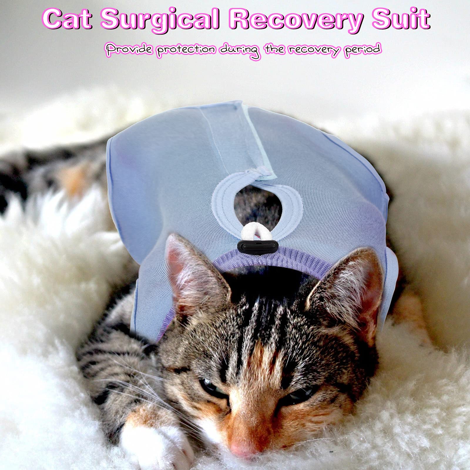 Nuanchu cat recovery suit three-piece set, versatile color options.