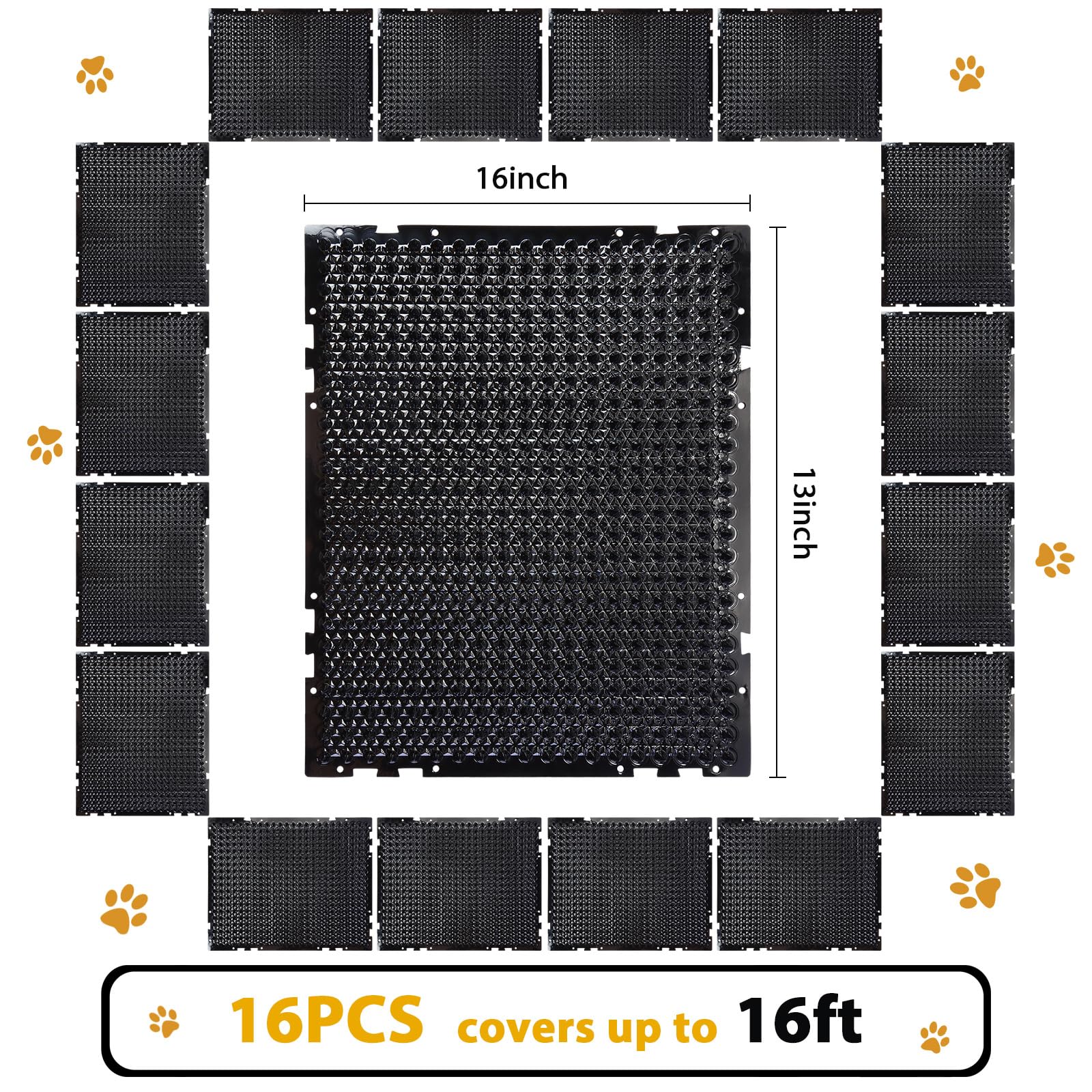 Nuanchu durable plastic cat mat resists deformation over time