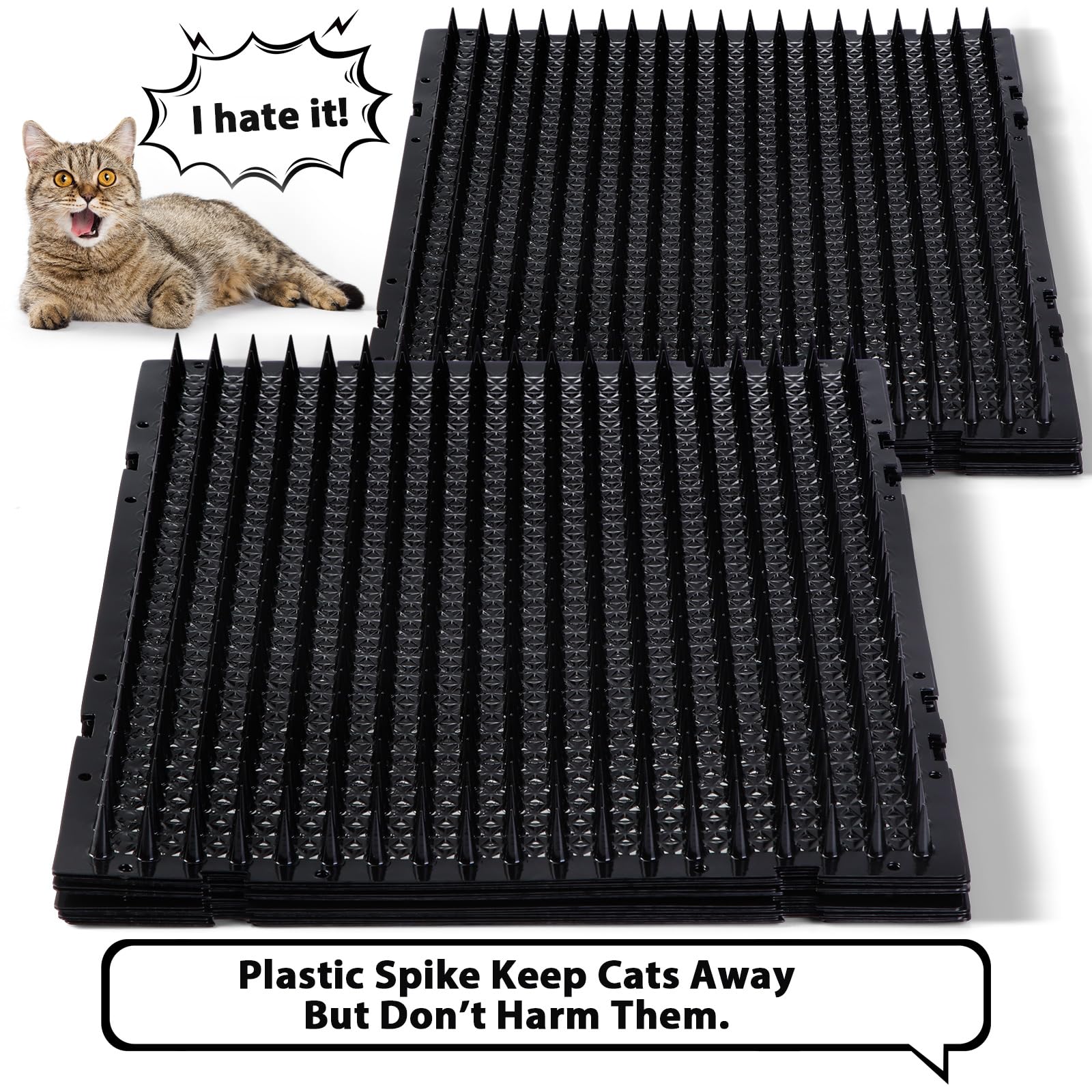 Nuanchu spike mats around outdoor pond deter fishing attempts