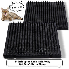 Nuanchu spike mats around outdoor pond deter fishing attempts
