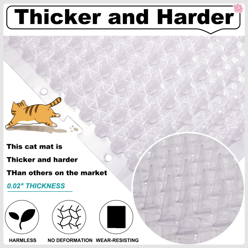 Nuanchu durable plastic cat-spiked mat designed for long-lasting deterrence