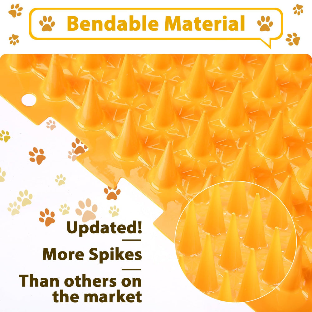 Nuanchu plastic deterrent mats are durable and weather resistant year-round