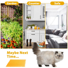 Nuanchu spiked mat on stairs deters cats from climbing safely