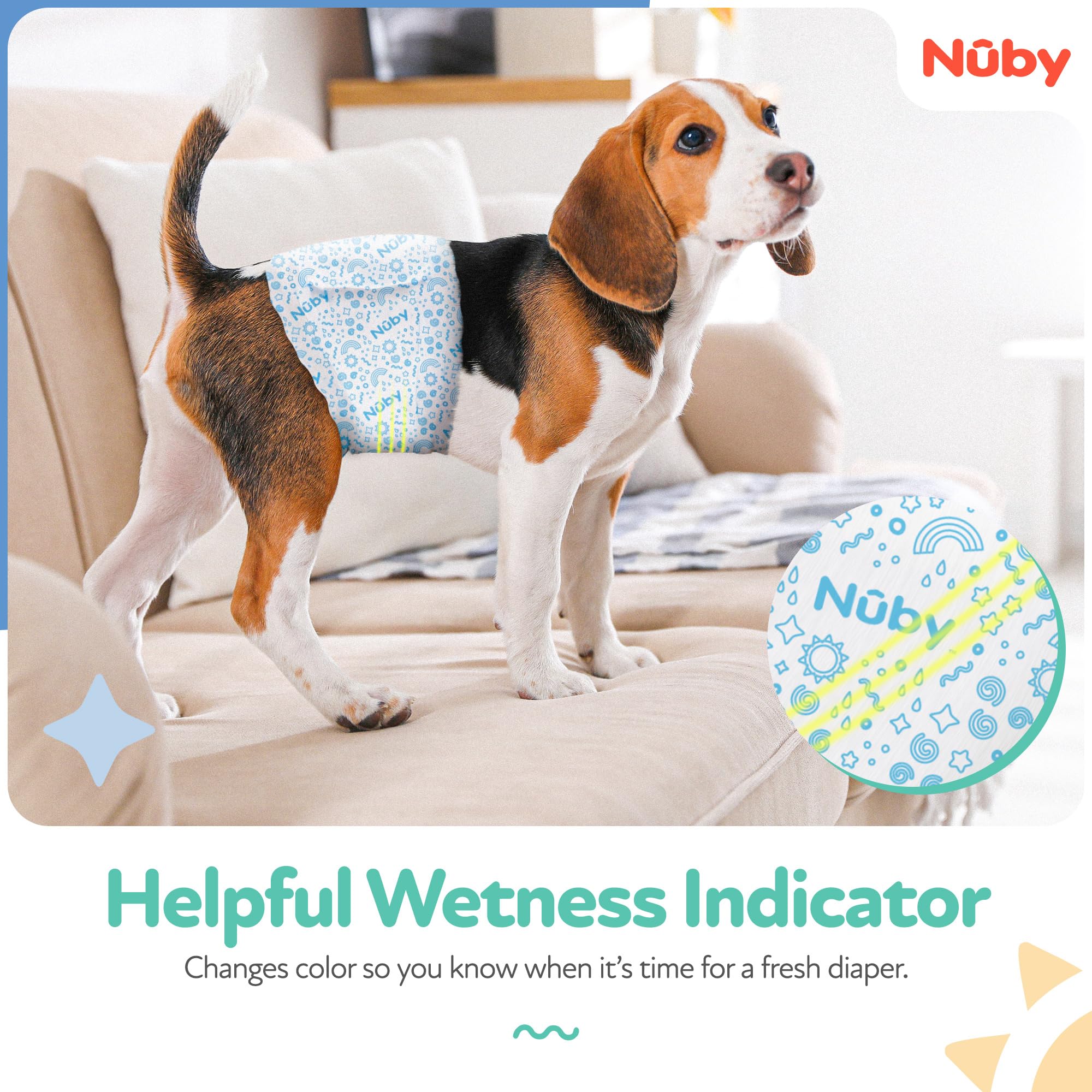  breathable outer layer of Nuby Pets wrap promoting airflow.