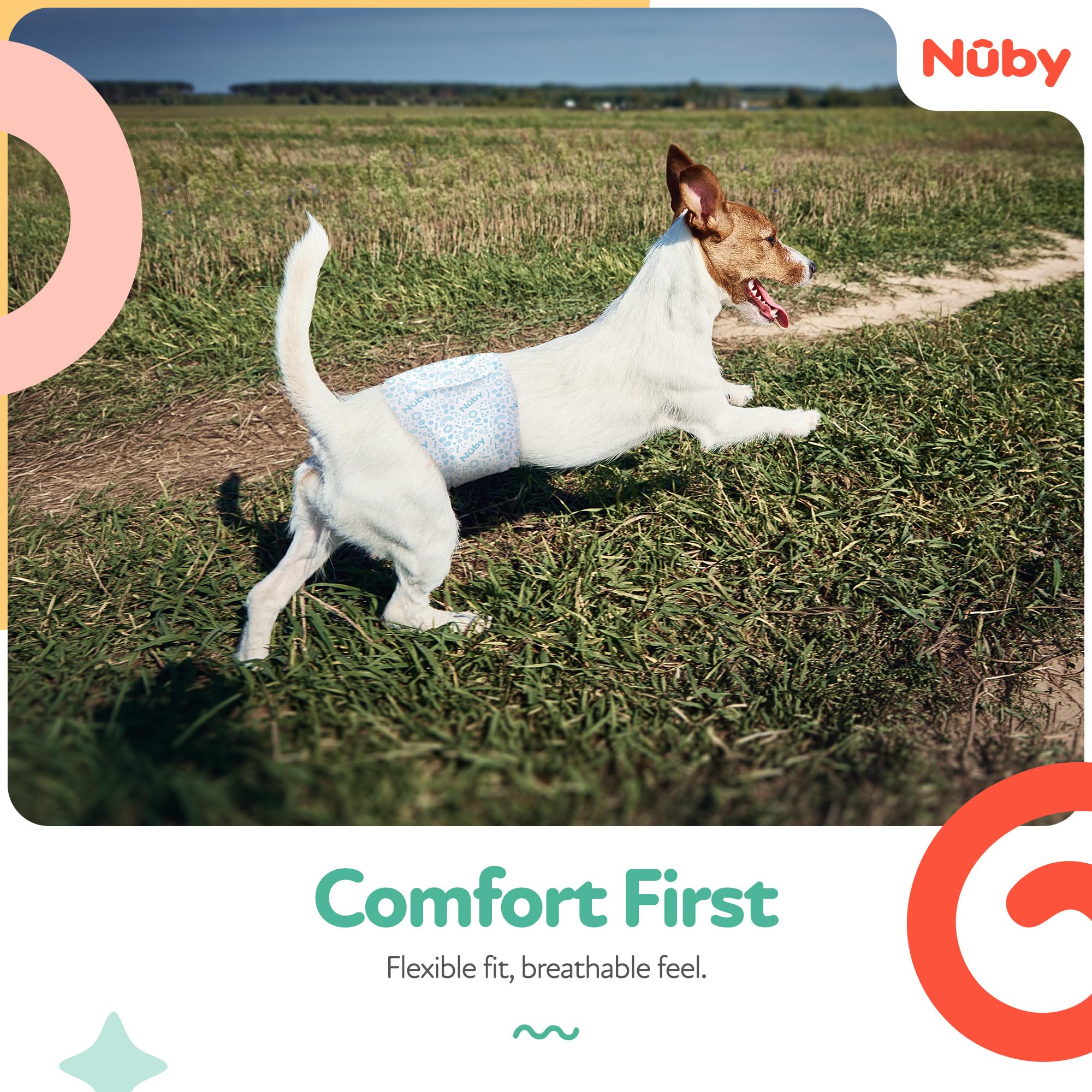 Nuby Pets wraps ideal for travel use and on-the-go protection.