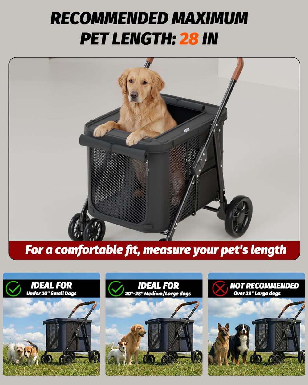 All-terrain wheels on the NUGUTIC stroller for various surfaces