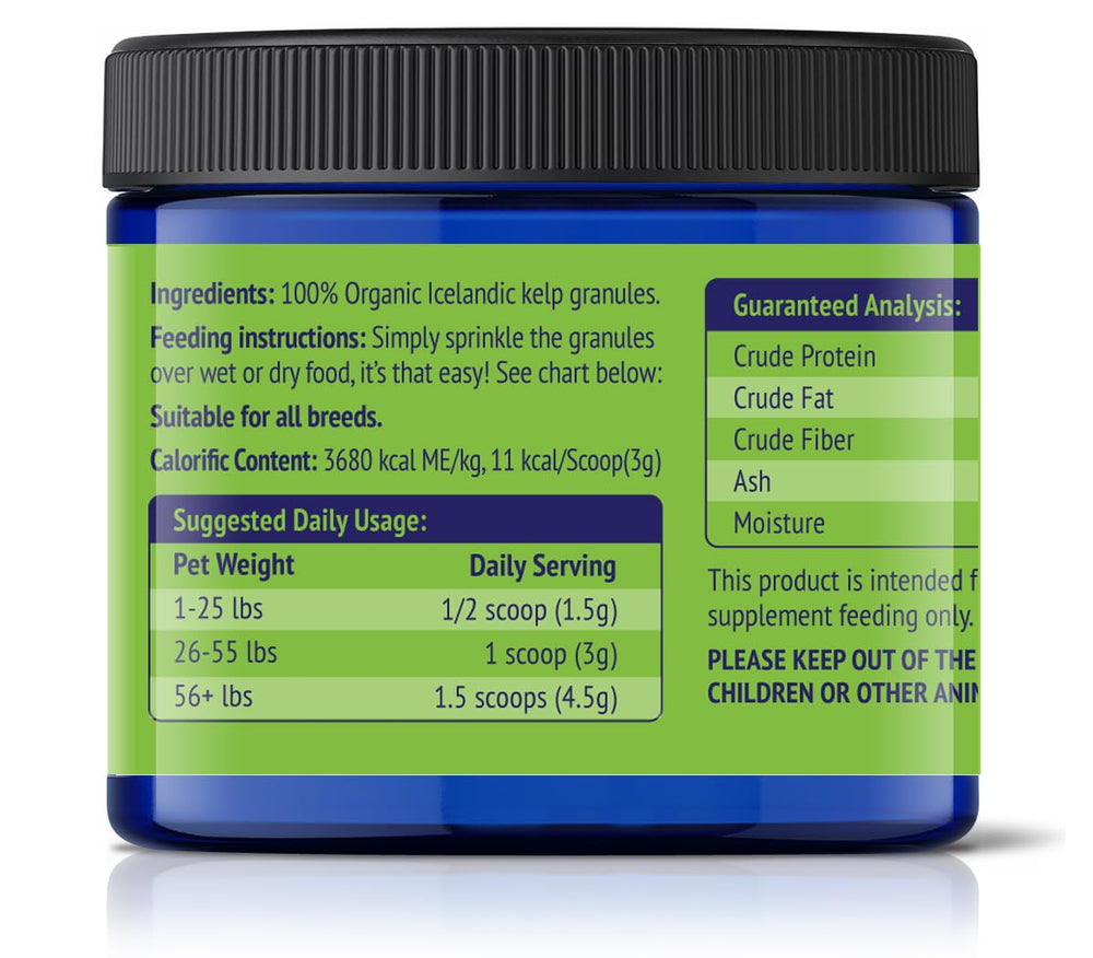 NuLife all-ages dog dental care in a 6oz jar.