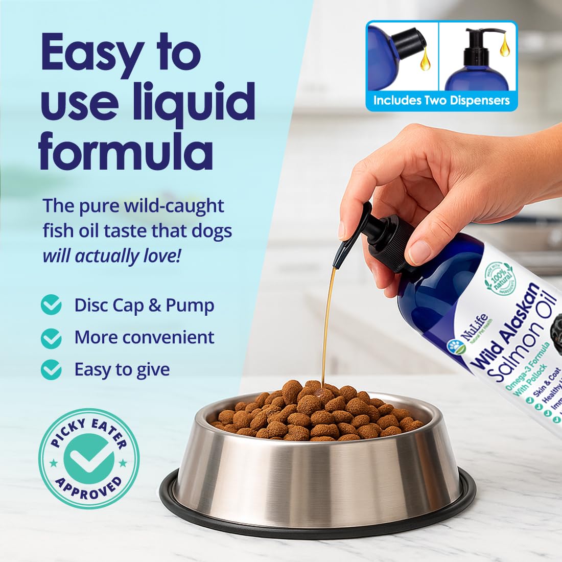 EPA and DHA rich NuLife formula shown for joints and heart support