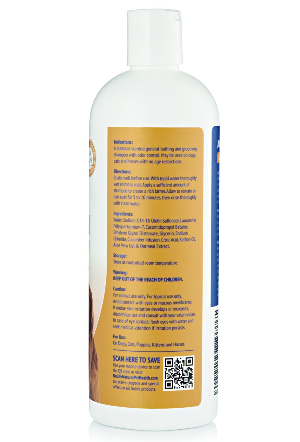 NuLife Oatmeal Shampoo luxury-scent-pina-colada illustrating tropical aroma.