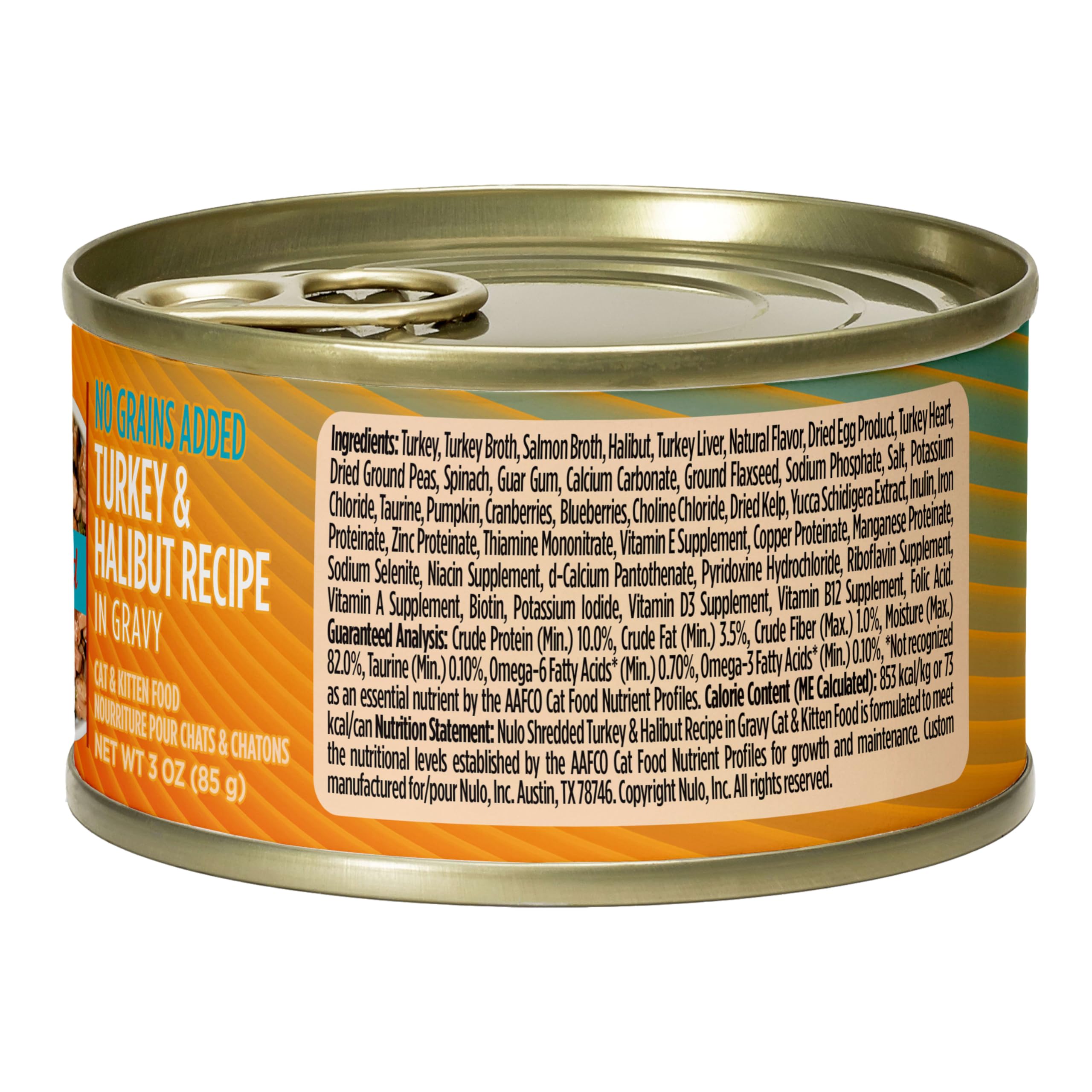 Nulo 24-pack can display, value and consistent nutrition for premium wet food.