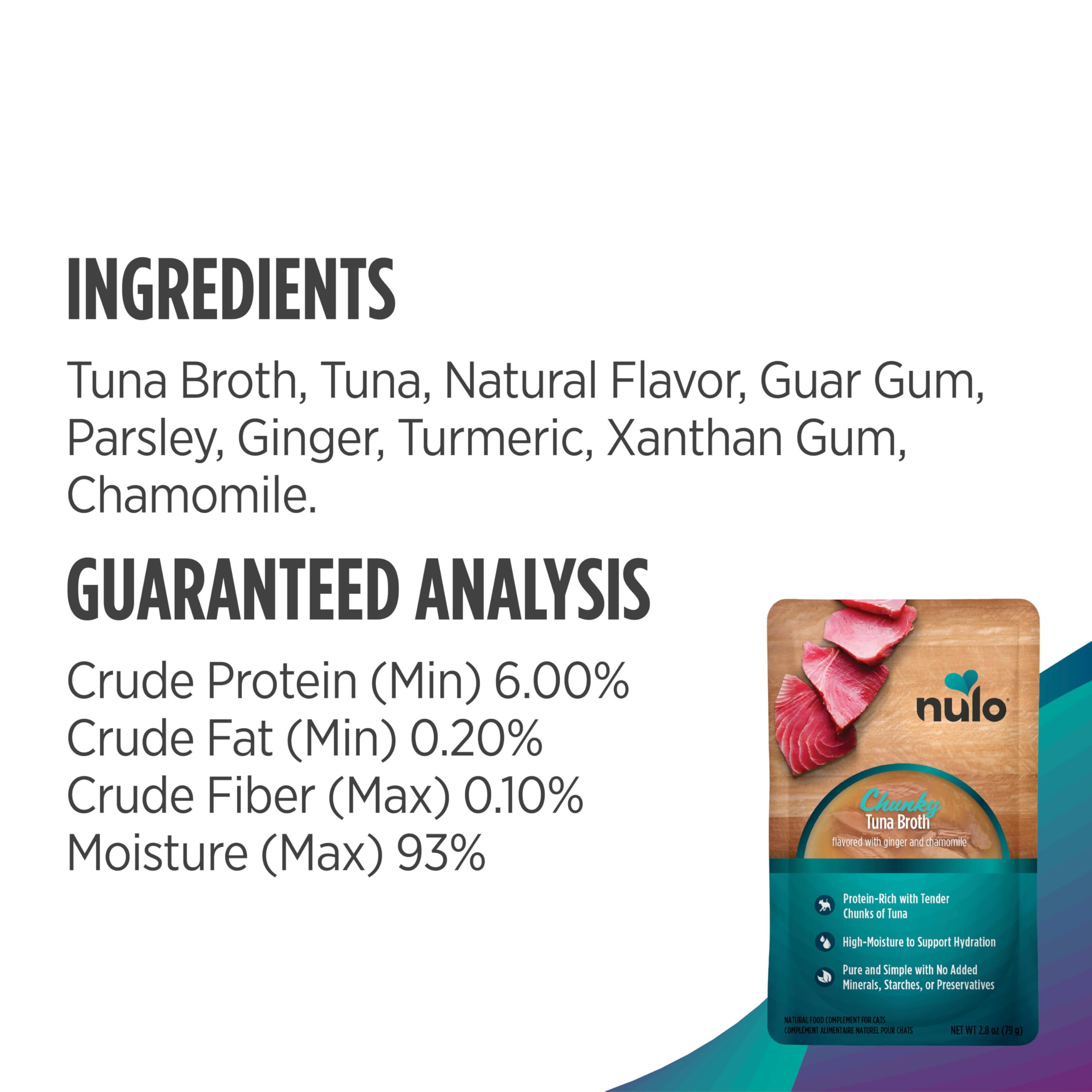 Nulo Chunky Cat Broth Pouches easy-to-serve toppers for meals