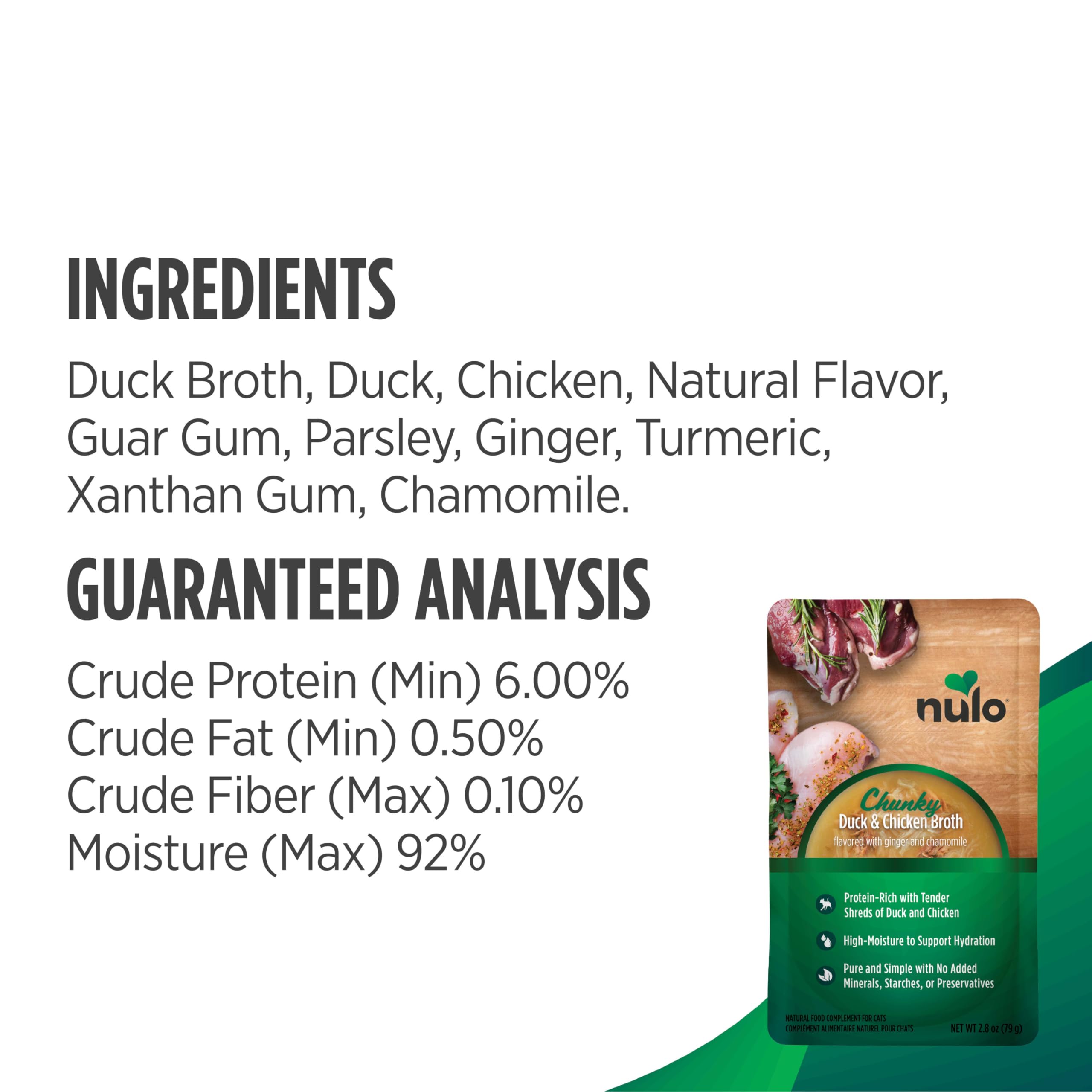Nulo Chunky Cat Broth Pouches variety pack supports everyday meals