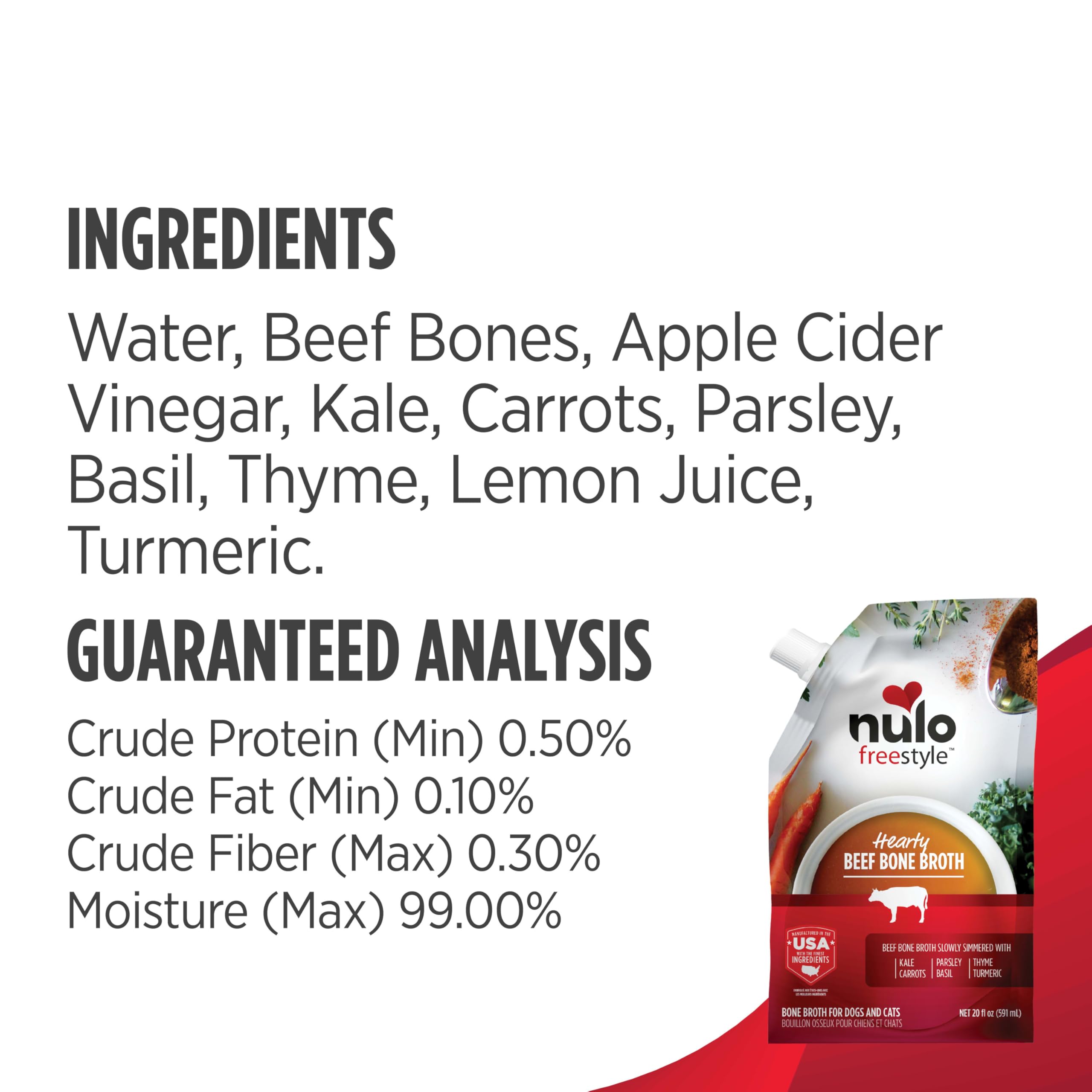 Nulo Freestyle Bone Broth herb-infused blend adds aromatic flavor to meals.