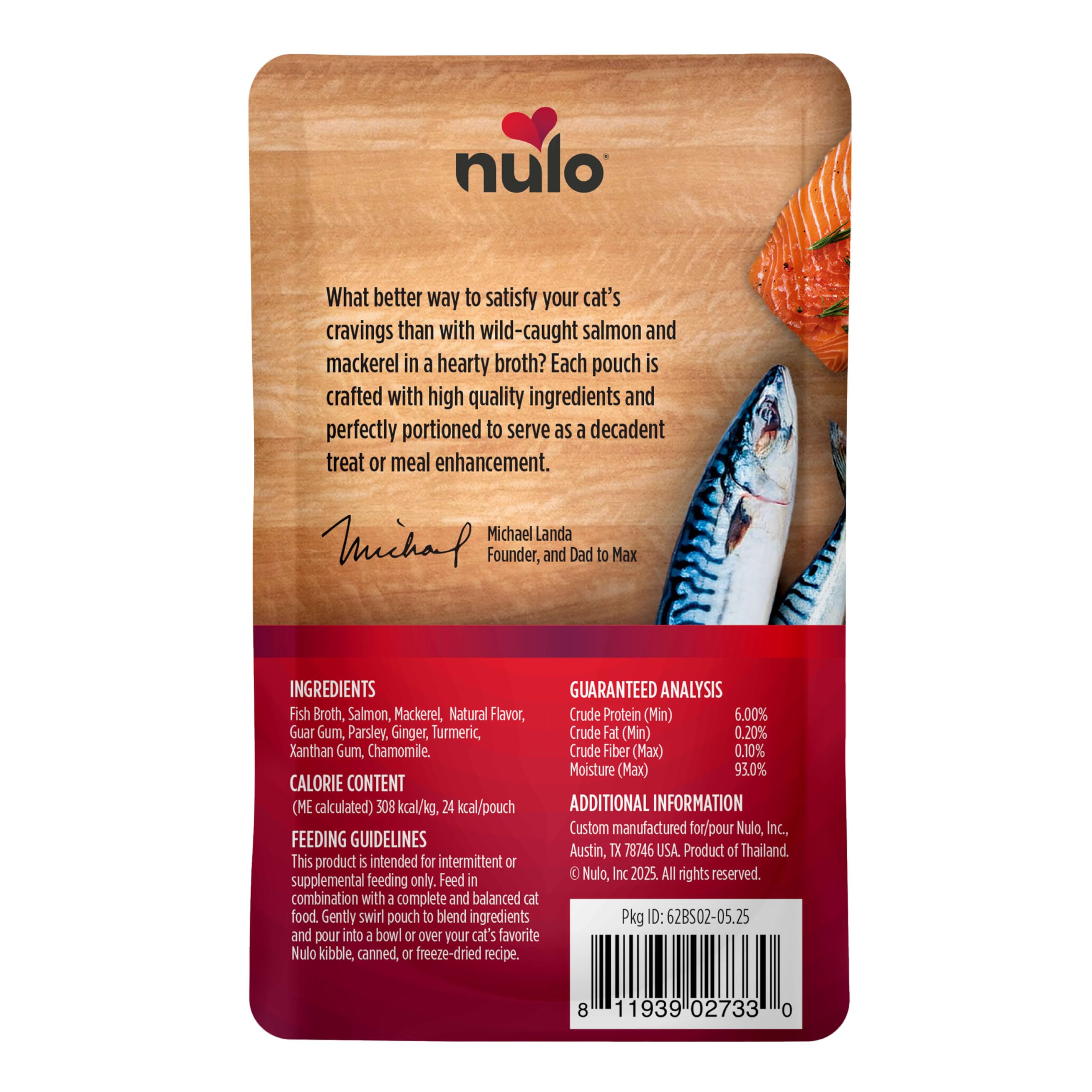Nulo Freestyle cat broth served as a topper over kibble for cats