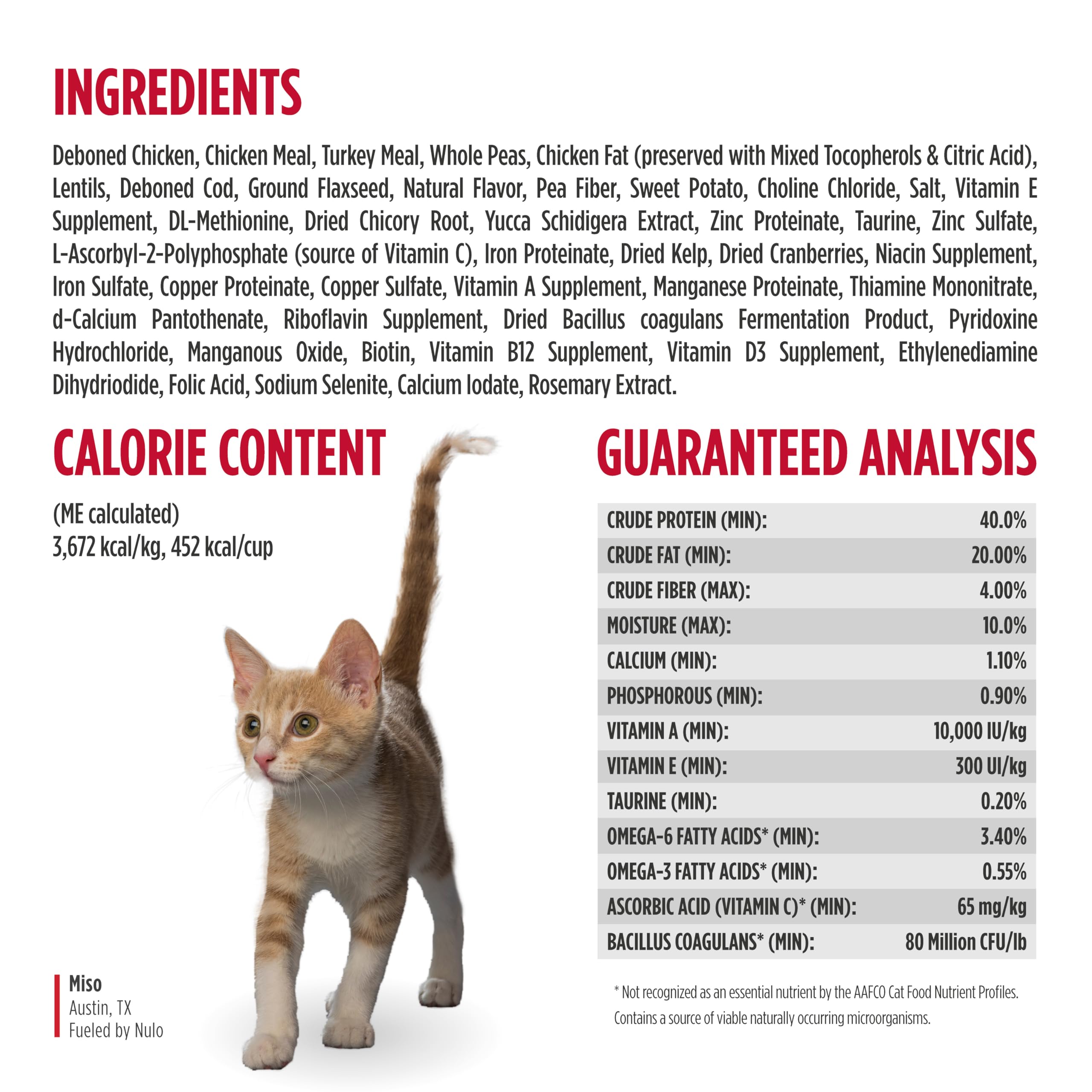 Nulo Freestyle protein-forward formula supports active indoor and outdoor cats