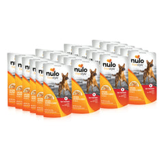 Nulo Freestyle chicken salmon carrot in broth pouch, real meat topper for meals