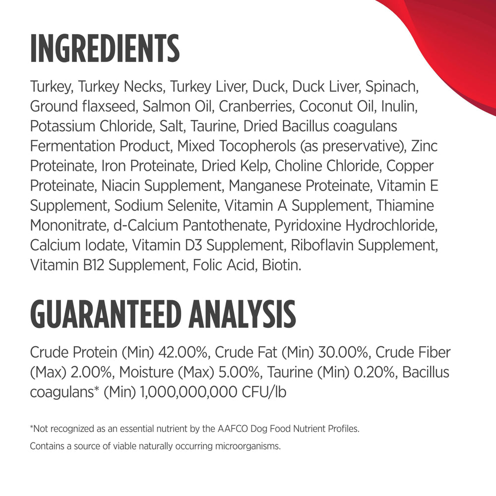 Nulo Freestyle Freeze-Dried Raw probiotic bottle emphasizes GanedenBC30 probiotic.