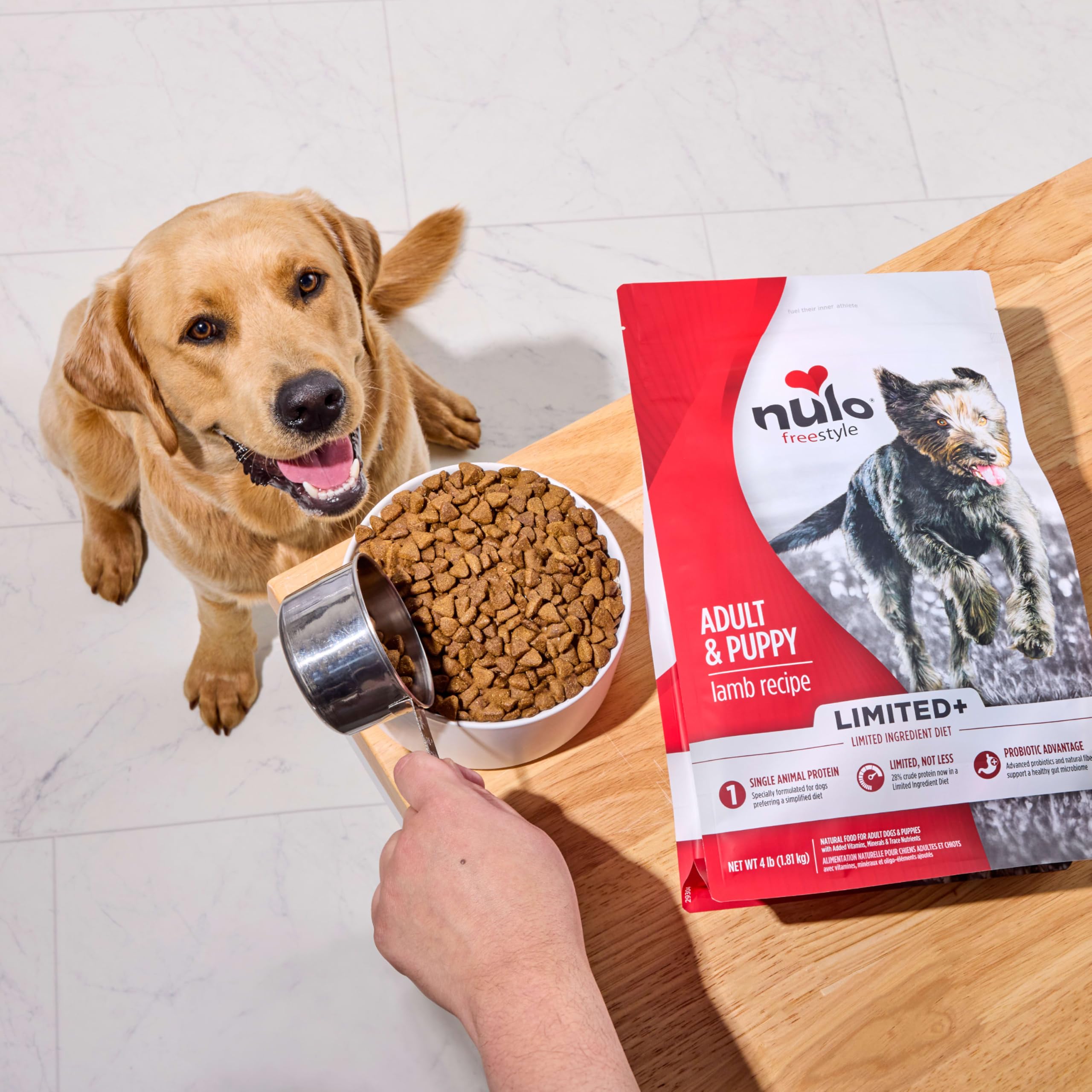 Nulo Freestyle grain-free ingredients designed for easy digestion and limited-ingredient appeal.