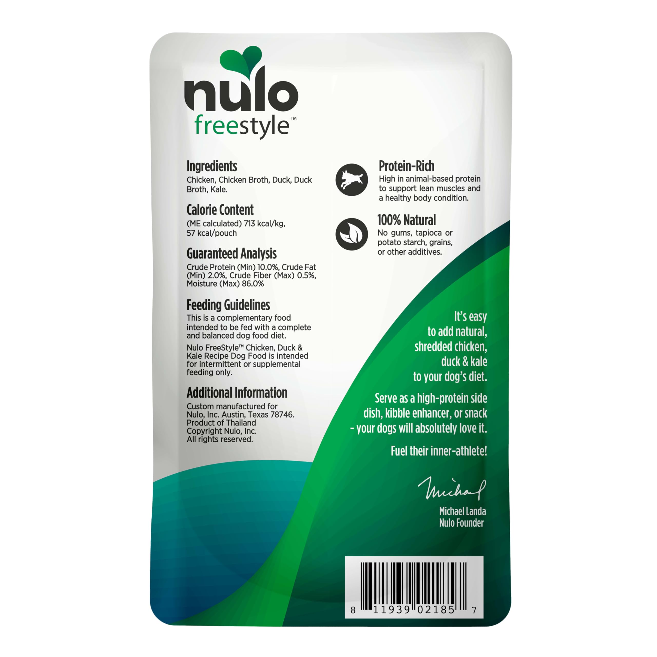 Nulo Freestyle topper is grain-free and soy-free, with no fillers.