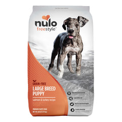Nulo Freestyle large breed puppy salmon first ingredient supports lean muscle growth
