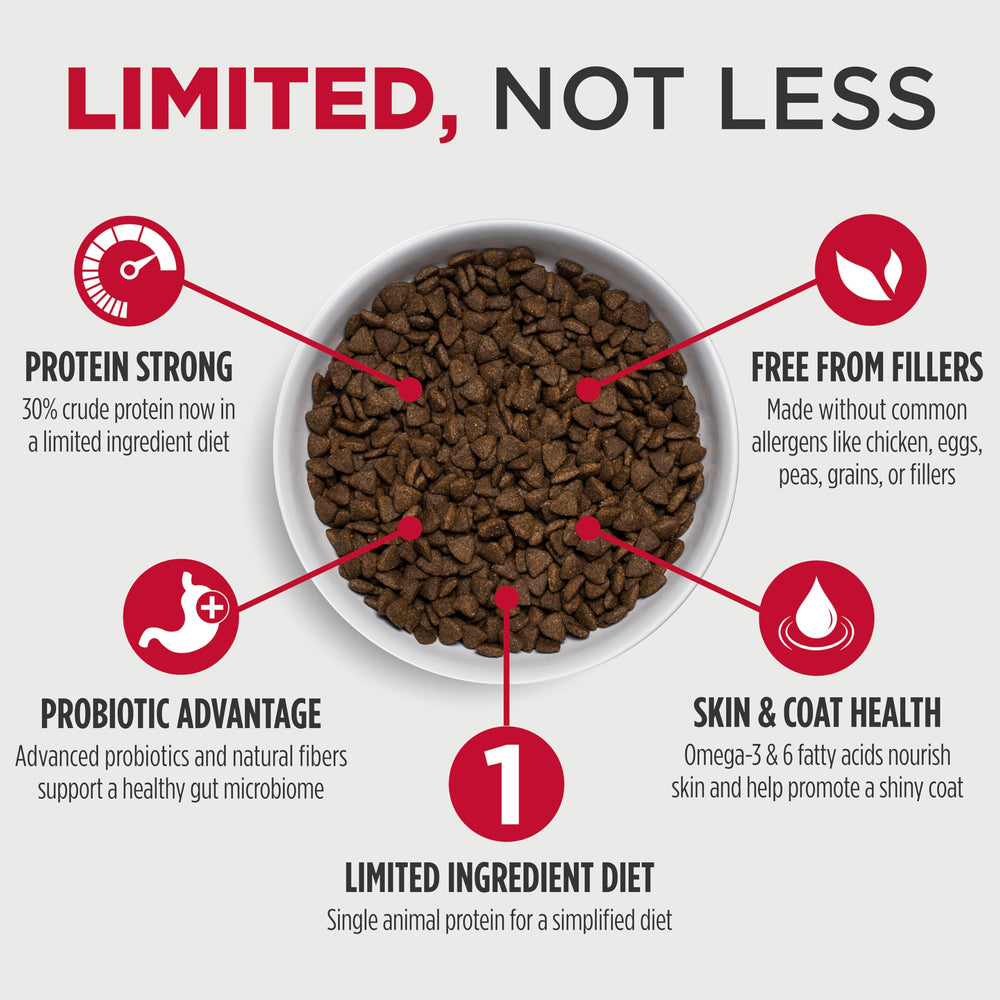 Nulo FreeStyle lentils bowl highlights simple, limited-ingredient nutrition.