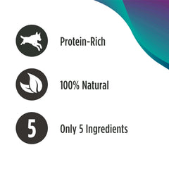 Nulo Freestyle mackerel-chicken-mussel topper close-up highlights natural ingredients.