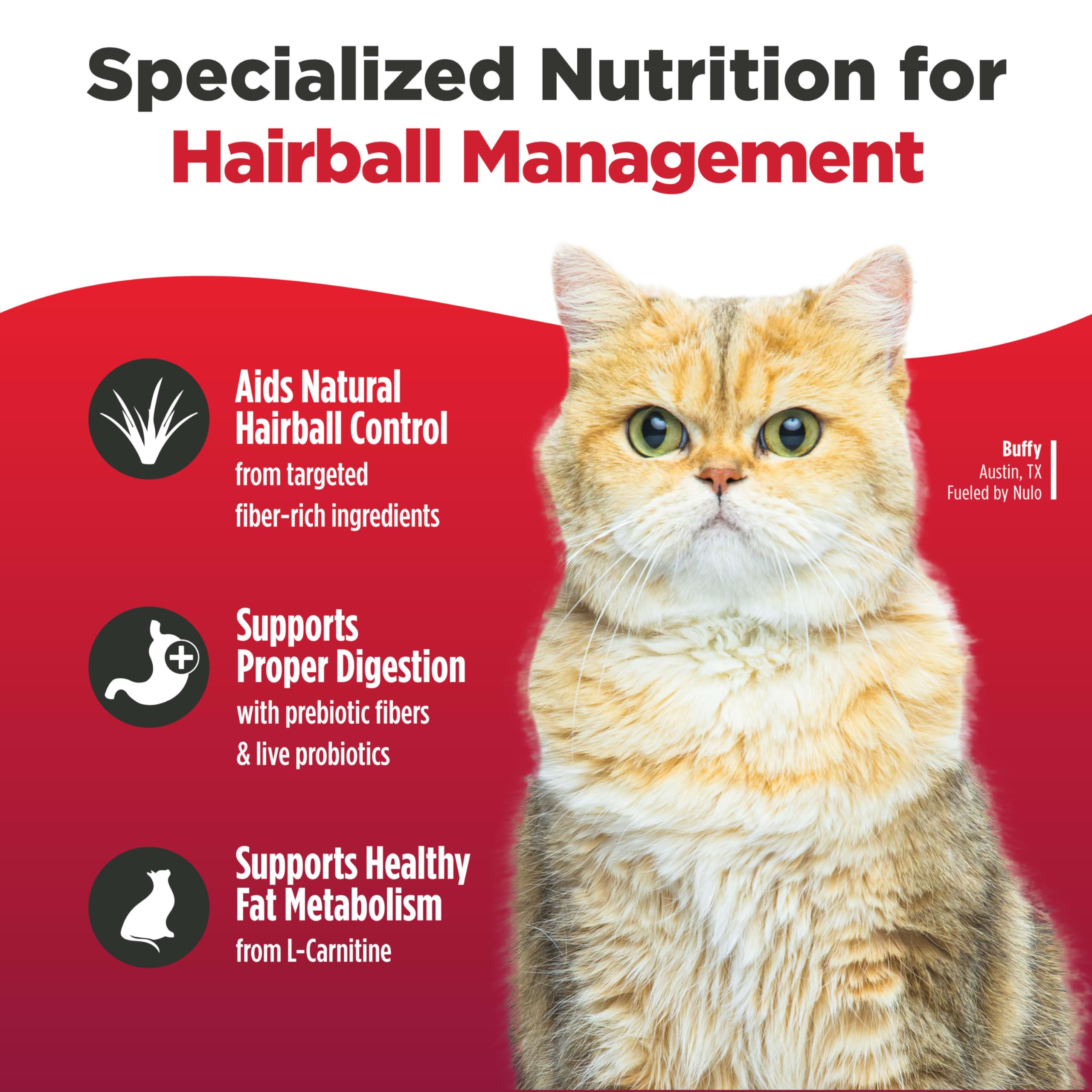 Nulo Freestyle miscanthus fiber supports daily hairball digestion