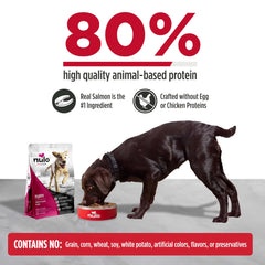 Nulo Freestyle Puppy real salmon first ingredient highlights lean muscle support