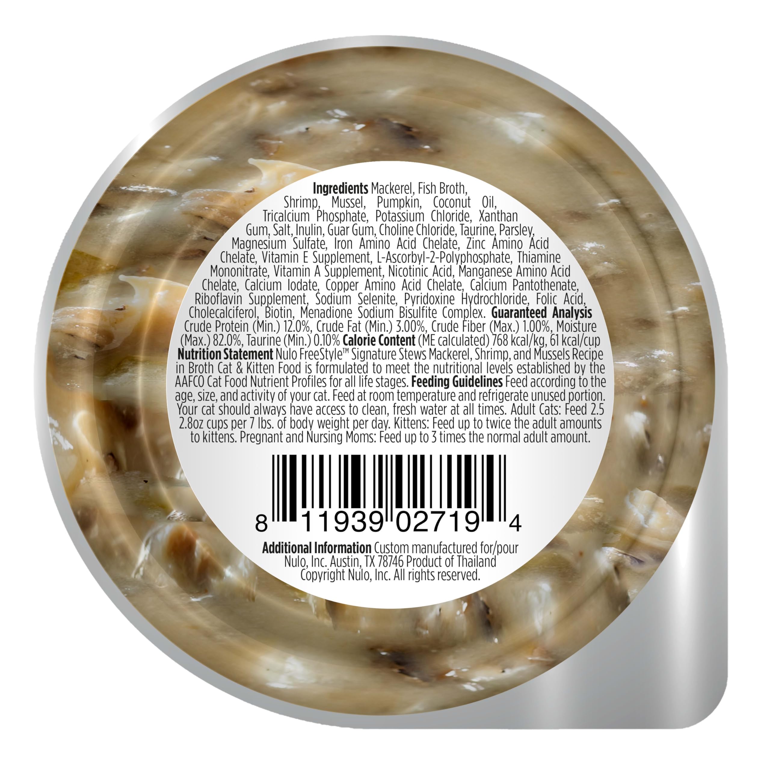Serving-ready Nulo Freestyle Signature Stew shown for easy use