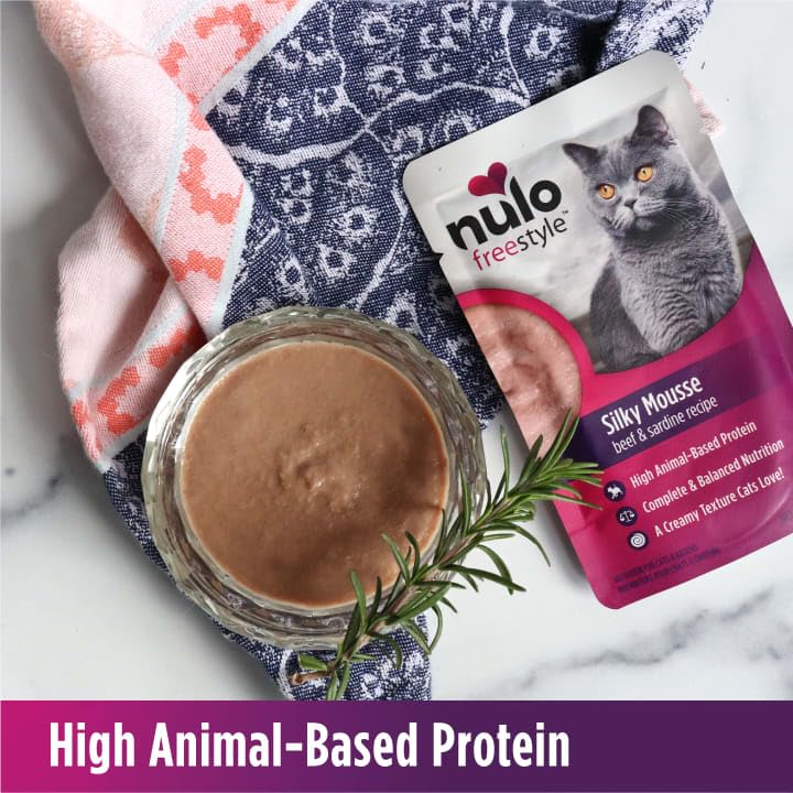 Nulo Freestyle Silky Mousse no artificial preservatives claim visible.