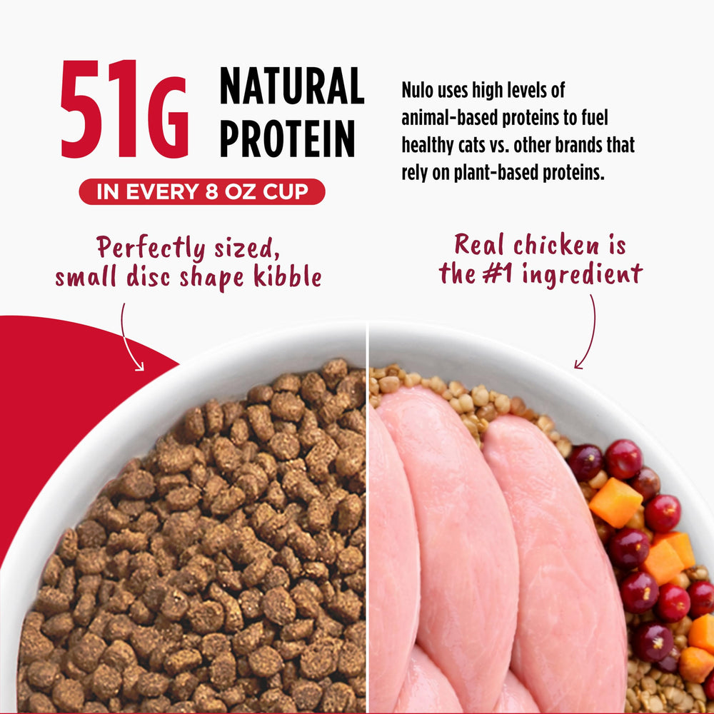Nulo Freestyle formula supports radiant coat with omega fatty acids.