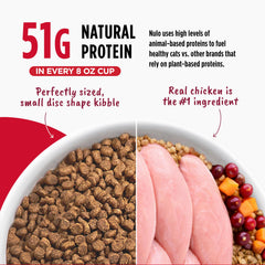 Nulo Freestyle formula supports radiant coat with omega fatty acids.