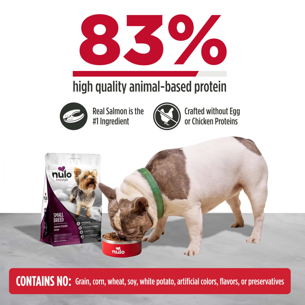 Nulo FreeStyle 6lb bag for convenient small breed feeding.