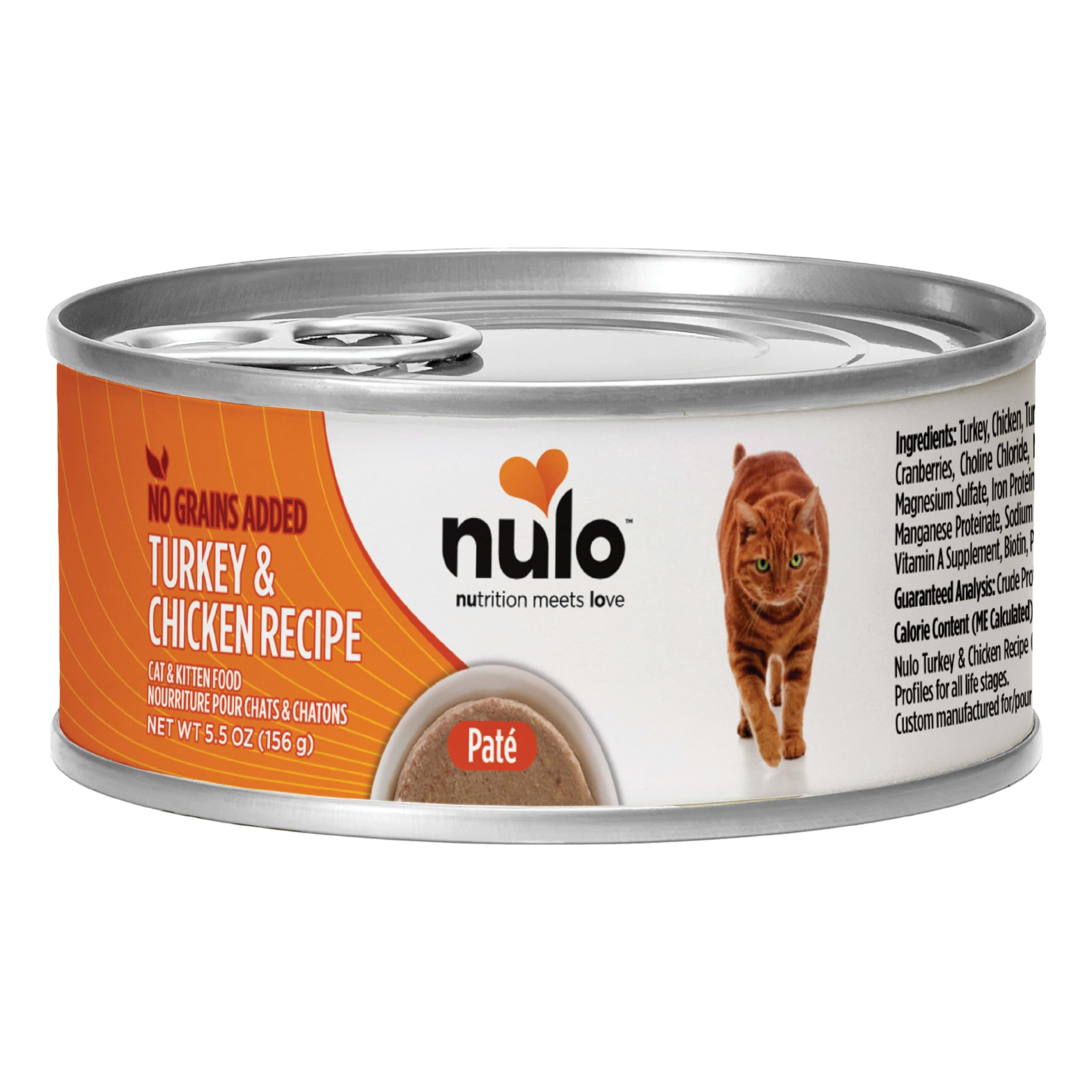 Nulo Freestyle grain-free badge image highlights absence of potatoes, tapioca, and grains.