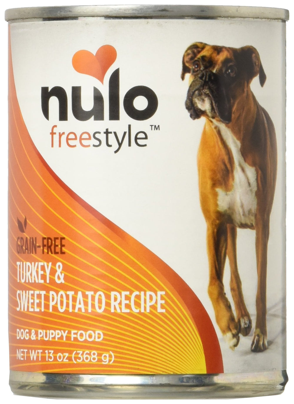 Nulo Freestyle Turkey & Sweet Potato can for dogs, grain-free recipe supporting tasty meals.