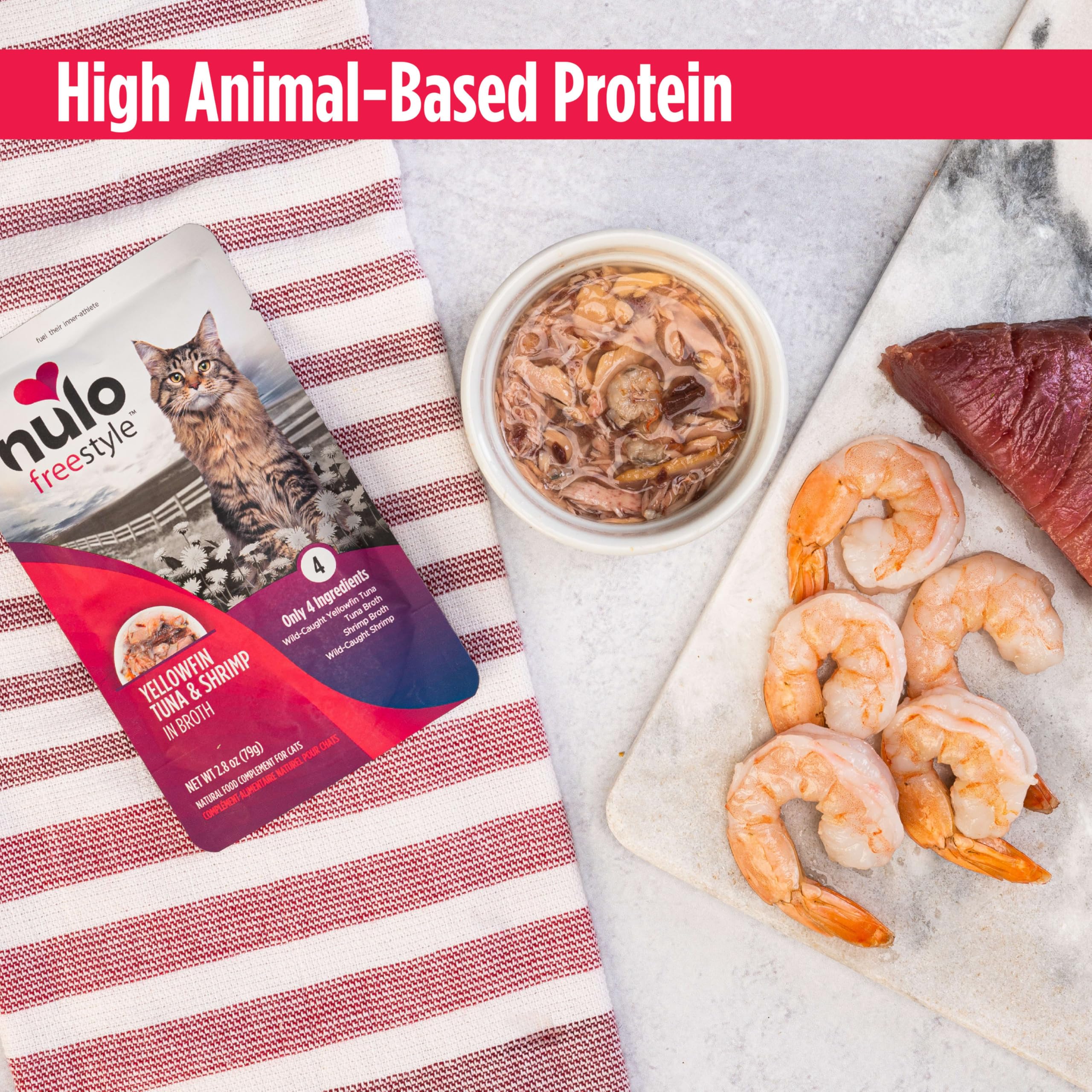 Four-ingredient formula highlighted in Nulo Freestyle packaging