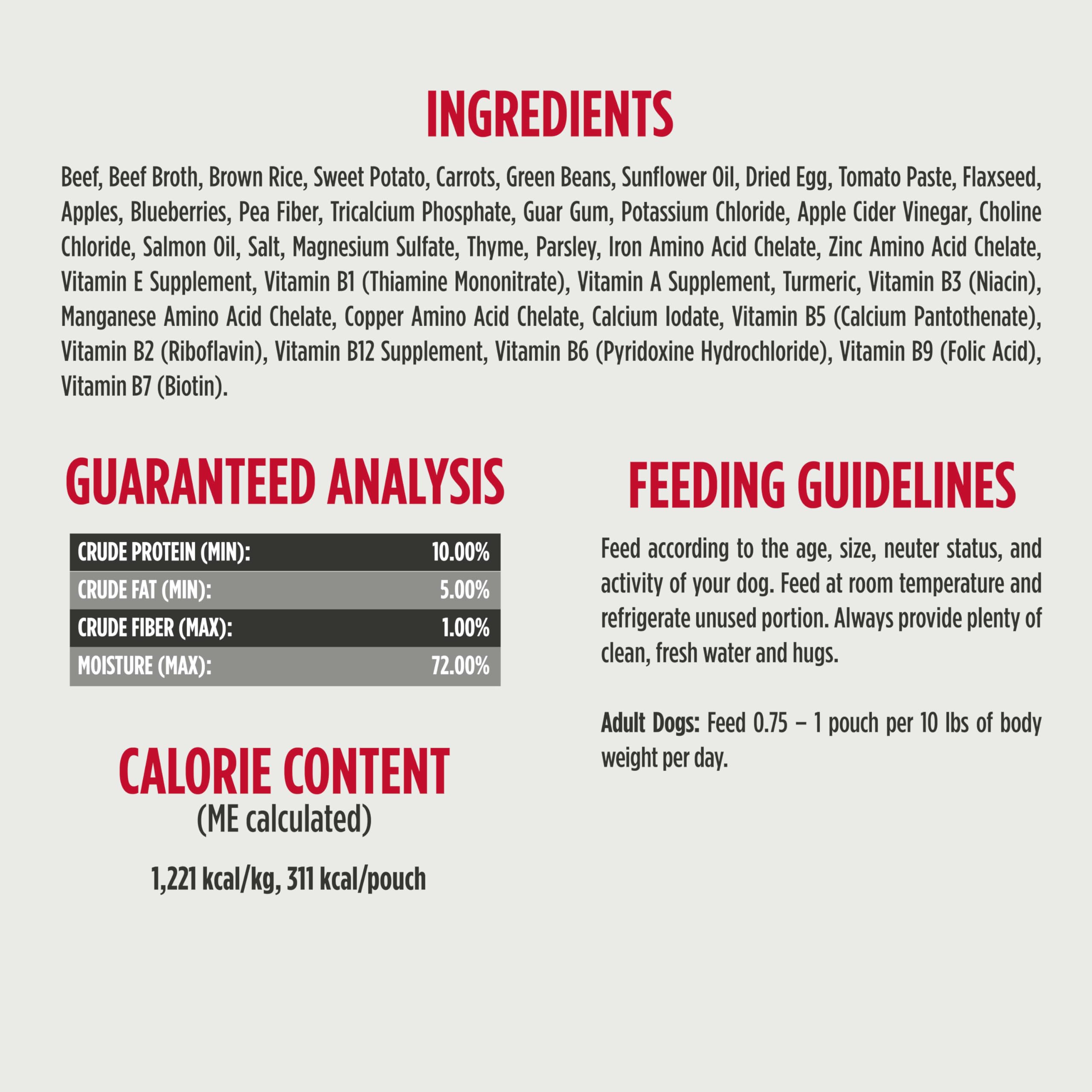 Nulo Gently-Cooked Meals brown rice included for balanced nutrition.