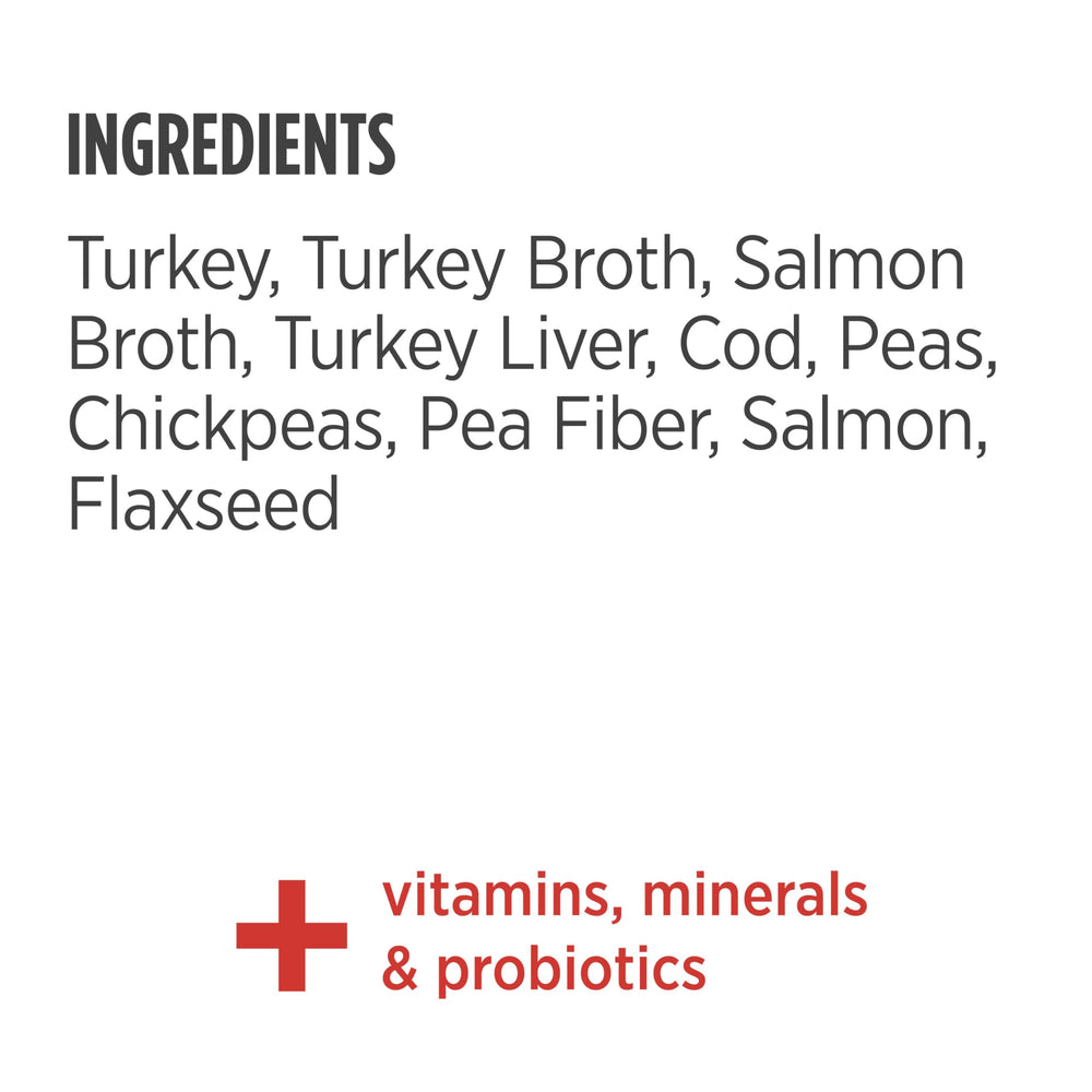 Nulo grain-free turkey cod wet dog food packaging highlights USA-made quality