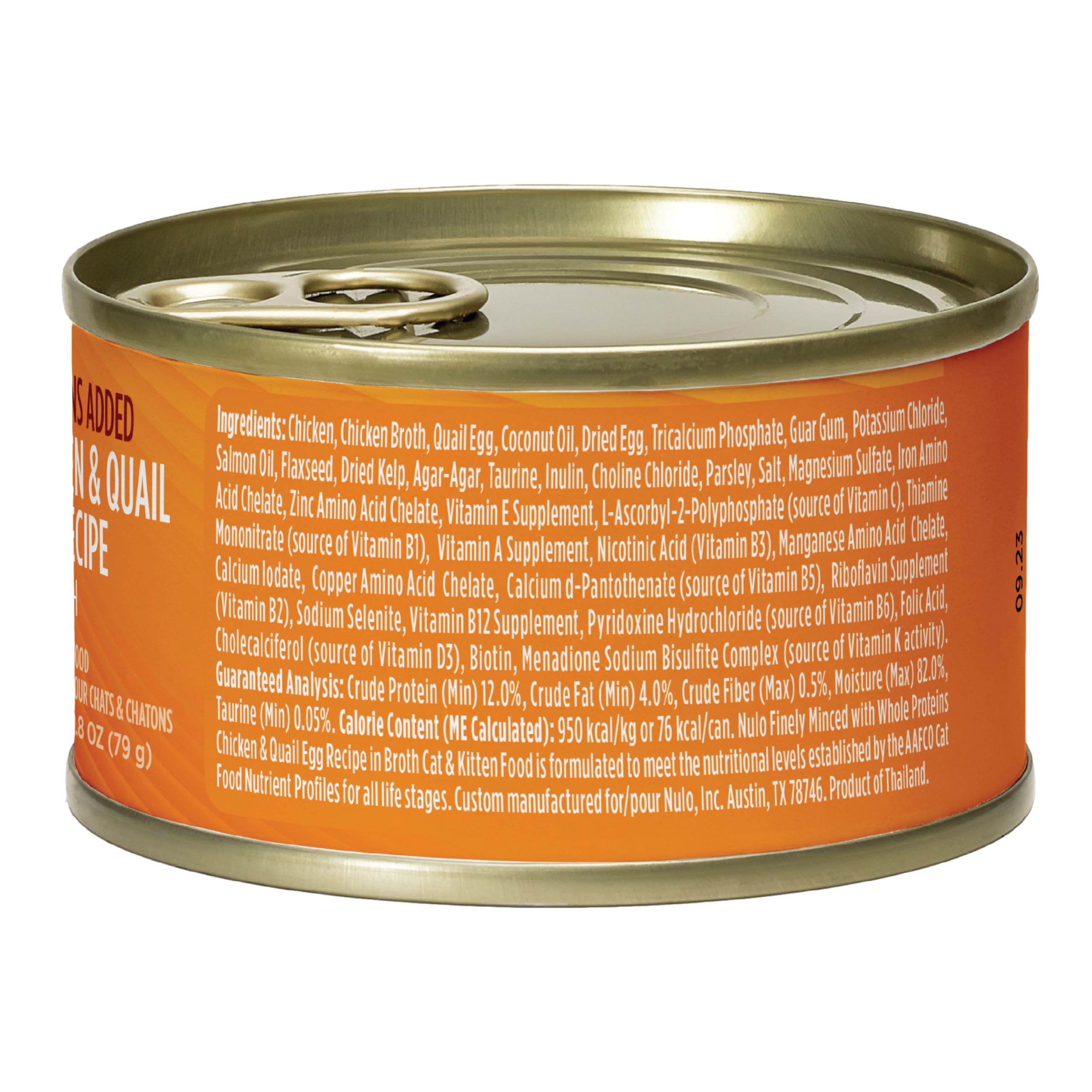 Nulo Minced Chicken and Quail Egg texture nourishes coat shine