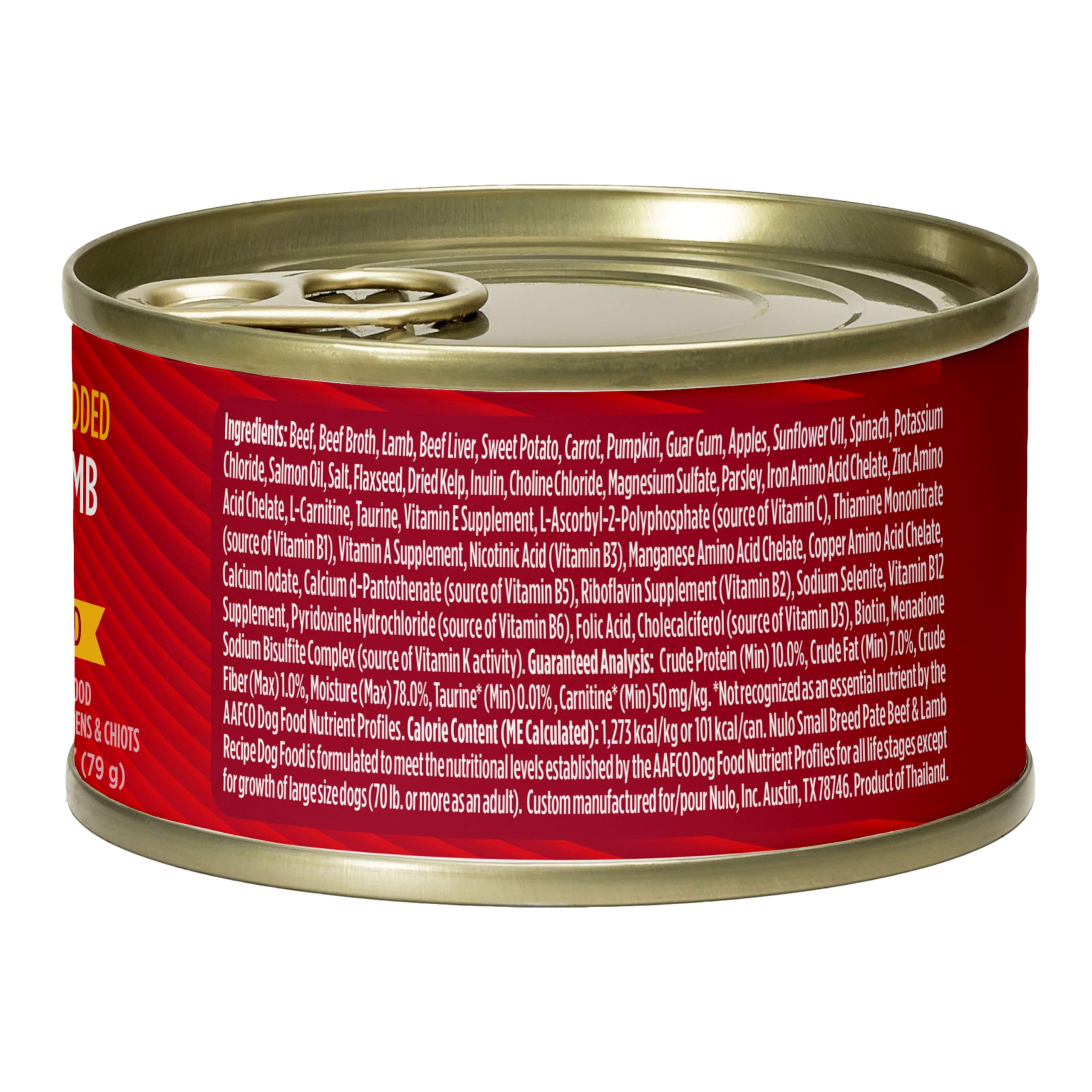 Puppy and adult dog enjoying Nulo meals with no grains for steady energy