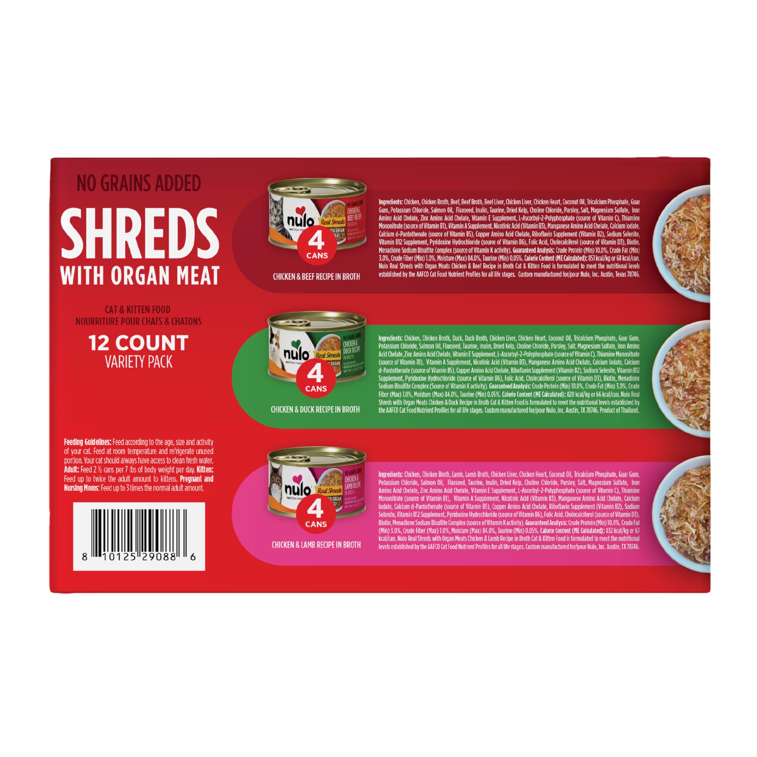 Nulo Real Shreds high moisture for hydration in cats.