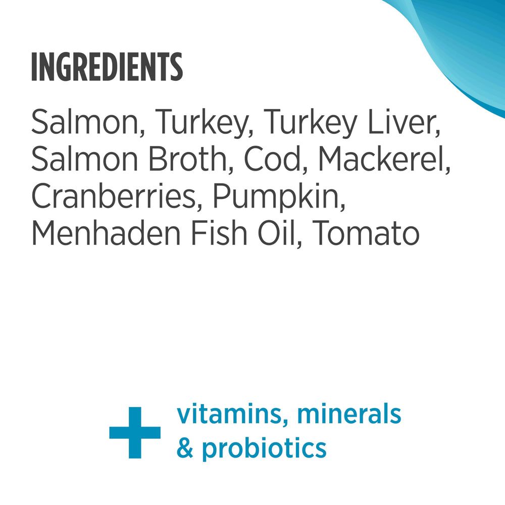 USA-made label on Nulo Salmon & Mackerel Pate can.