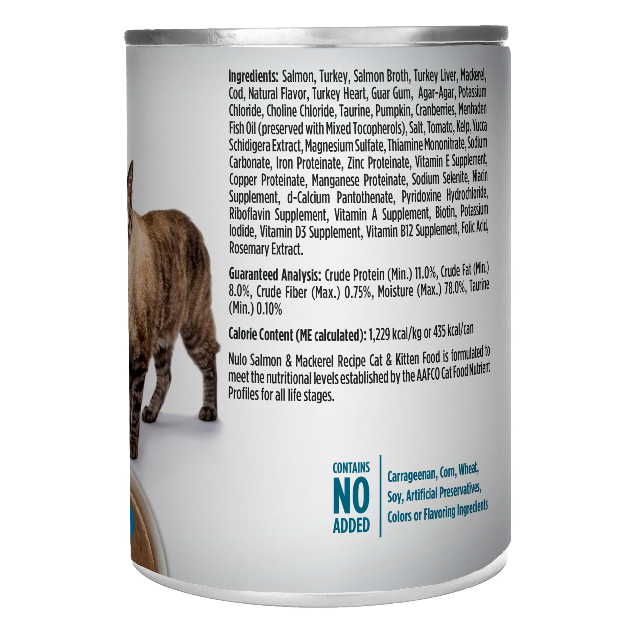 Serving suggestion with kibble and pate for a complete meal.