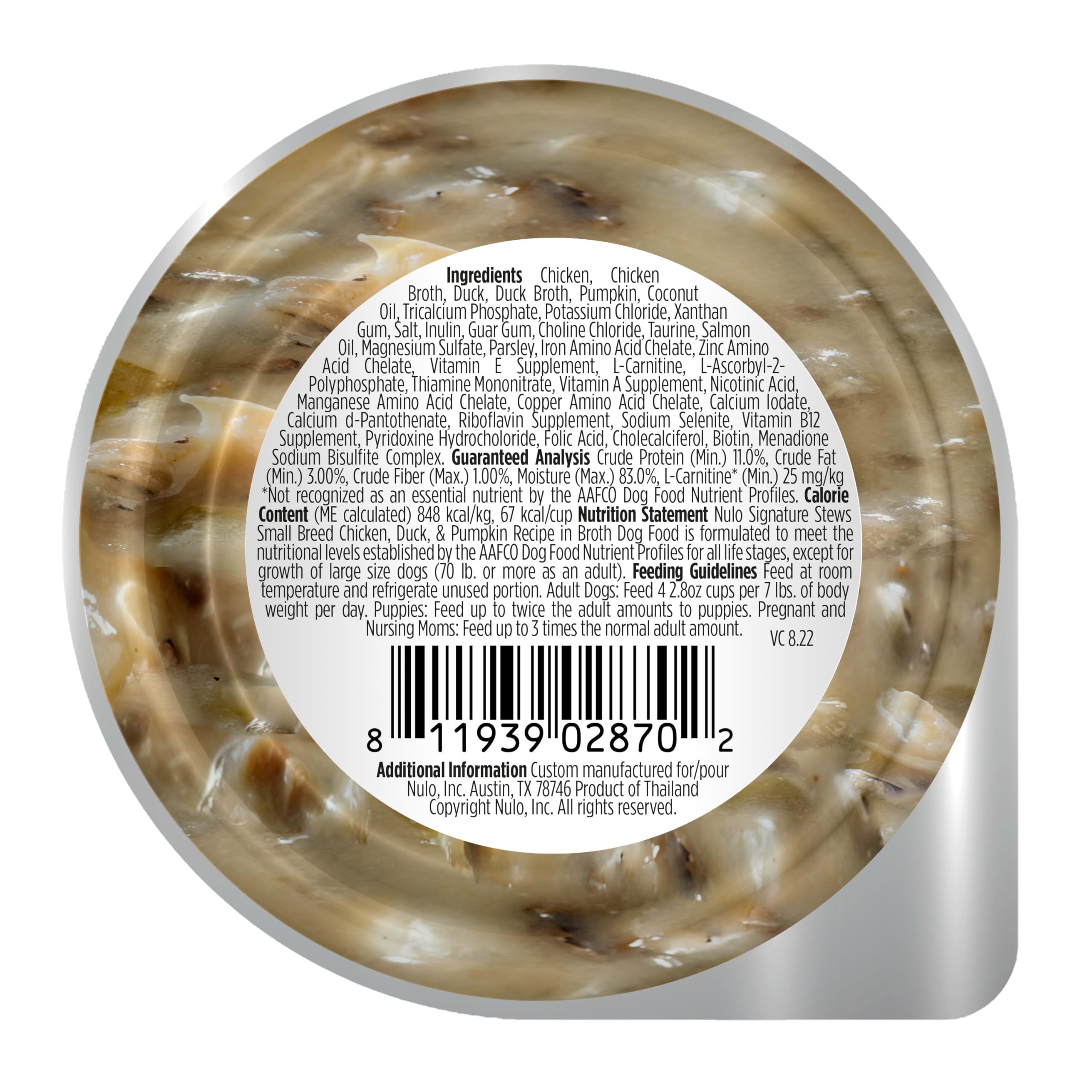 Corn, wheat, soy-free formula for sensitive small breeds.