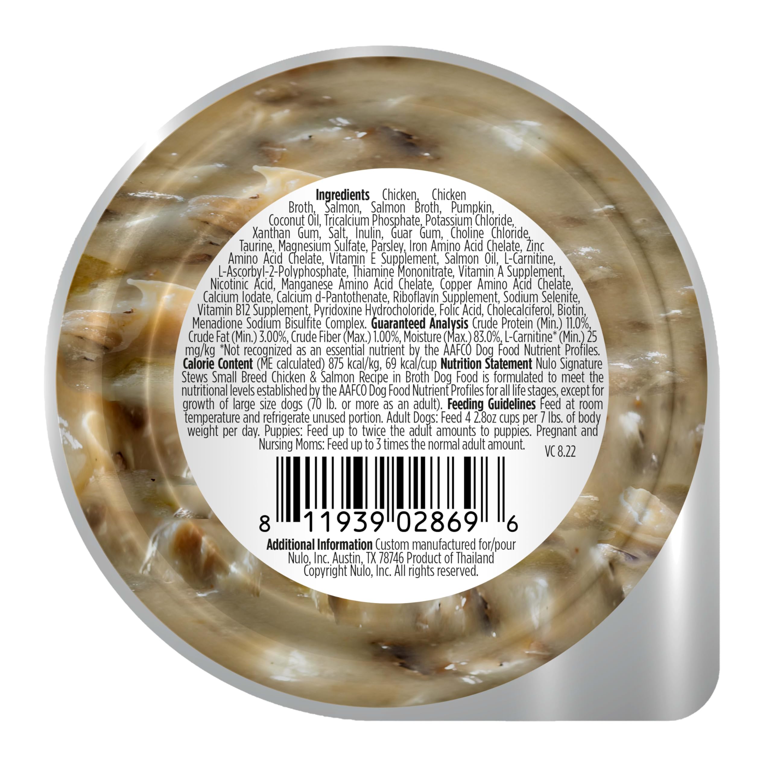Nulo small-breed stew no-grain-ingredients aligns with grain-free dietary preferences.
